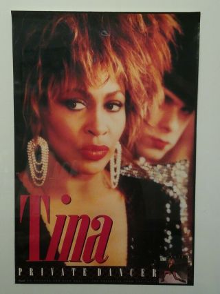 Tina Turner " Private Dancer " (1984) Rare Promo Poster Ad