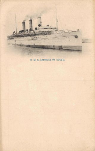 R.  M.  S Empress Of Russia Ocean Liner 1912 06.  14