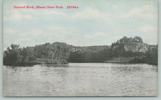 Starved Rock Illinois State Park And Lake C1910 Postcard