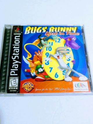 Bugs Bunny Lost In Time Complete Authentic Playstation Ps1 Game Rare