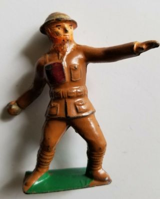 American Metal Co.  Lead Toy Soldier Rare Am11 Grenade Thrower Barclay Manoil