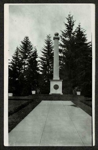 Real Photo Postcard Entrance To City Park Portland Oregon Rppc 1913