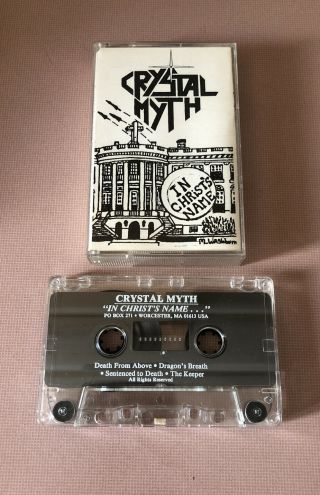 Crystal Myth Demo Tape Rare Private Metal 1989 Massachusetts Thrash
