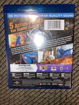 Van Damme 5 - Movie Action Pack (Blu - Ray 5 - Disc Set,  1990 - 96,  2014,  Rare OOP) 2