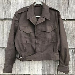 Vintage 1958 Canada Military Army Jacket Size 12 40 - 41 Tip Top Tailors Rare Euc
