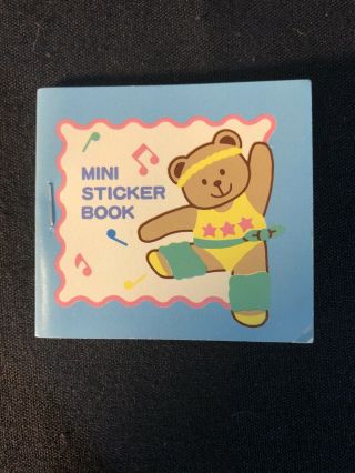 Vintage 1988 1989 Bear Teddy Sanrio Japan Retro Rare Sticker Book Set Old Album