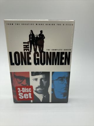 The Lone Gunmen Complete Series Dvd 3 Disc Set X - Files Rare Htf Usa