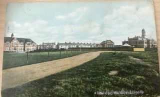 Llanelly A View From The Park Showing School Town Hall C1910 Wrench Postcard