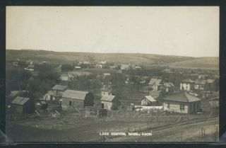 Mn Lake Benton Rppc 1908 View Of Town From Hill Lincoln County
