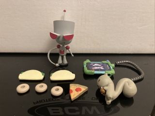 Invader Zim Figure Gir Duty Mode Hot Topic Exclusive Doom Palisades Loose Rare
