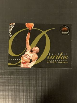 1993 - 94 Skybox Michael Jordan Dynamic Dunks Card D4, Chicago Bulls ...