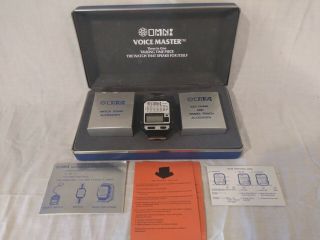 Omni Voice Master Digital Talking Watch Rare Vintage