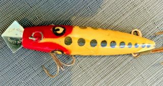 Vintage Rare Jack Lloyd Water Witch Wood Antique Fishing Lure
