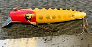 VINTAGE RARE JACK LLOYD WATER WITCH WOOD Antique FISHING LURE 2