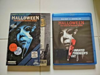 Halloween 6 ;the Curse Of Michael Myers - Unrated Producer’s Cut - Blu Ray - Rare - Oop