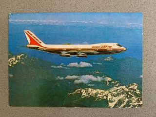 Air India B - 747 Airline Issued Postcard