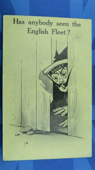 Ww1 Bamforth Military Comic Postcard 1915 Anti Kaiser Royal Navy War Carton 5035