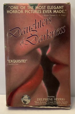Daughters Of Darkness Rare Continental Big Box Vhs.  V/g With