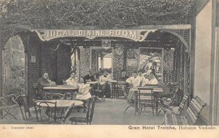 Cuba 1900’s Ideal Dining Room At Gran Hotel Trotcha In Havana,  Cuba - La Habana
