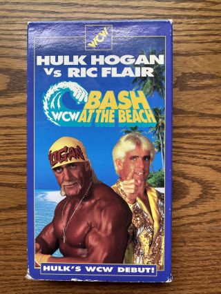 Bash At The Beach 1994 94 Hogan Vs Flair Wrestling Vhs Wcw Wwf Wwe Aew Nwo Rare