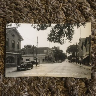 Rppc View Main Street Cedarburg Wisconsin Coca Cola Store Fronts State Bank