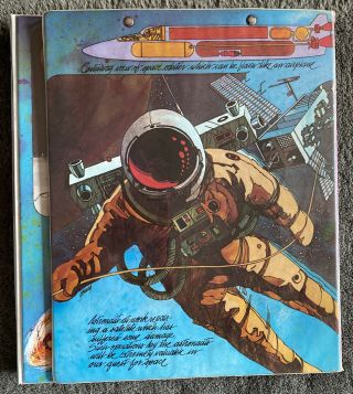 Vintage Rare Space Race Astronaut Trapper Keeper Mead,  Portfolio 70/80’s