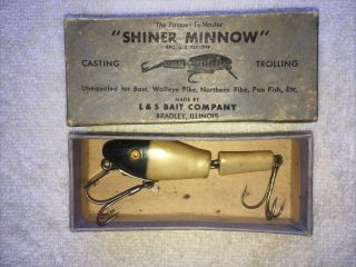 The Famous Lemaster L&s Shiner Minnow - Rare Color W/box