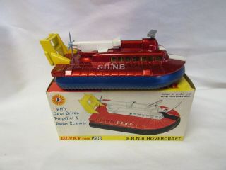 Dinky Toys Die Cast Metal S.  R.  N.  6 Hovercraft Boat 290 Rare