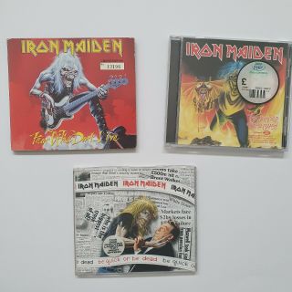 Iron Maiden Rare Cd Singles - Be Quick Or Be Dead,  Fear Of The Dark Live,  Notb