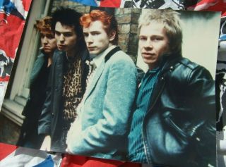 Sex Pistols 1977 Promo Photo Johnny Rotten Sid Vicious Rare Punk