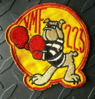 Korean War Usmc Vma 223 Attack Squadron Boxing Bulldog Authentic Rare Patch
