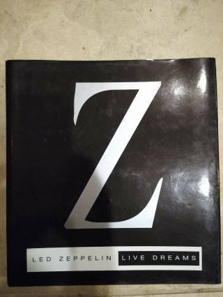Led Zeppelin Live Dreams Large Book Rare Second Deluxe Edition Exc