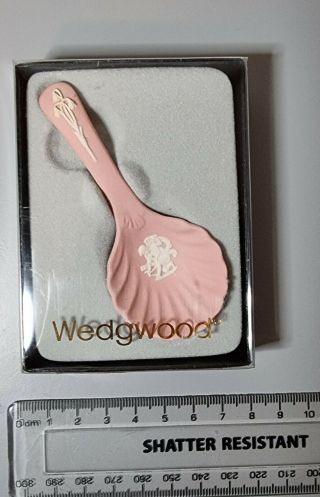 Wedgewood Miniature Jasperware Rare Pink Christening Spoon