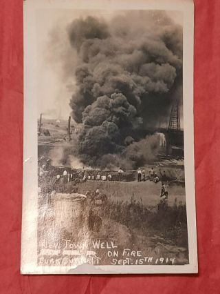RPPC Oil Well Fire Disaster Sept 15 1914 Burk Burnett Post 1920 Wichita Falls TX 2