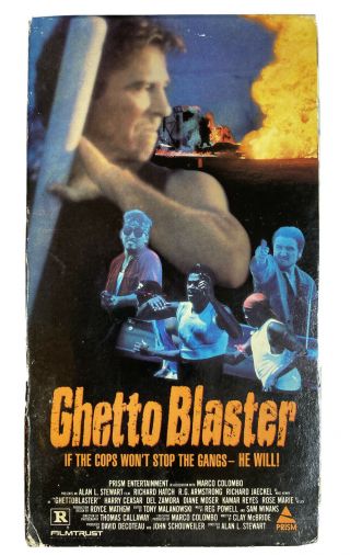 Ghetto Blaster 1989 Vhs Prism Video Rare Oop Action Movie Richard Hatch Drama