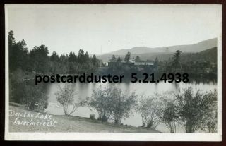 4938 - Invermere Bc 1920s Dorothy Lake.  Real Photo Postcard By A.  E.  Fisher