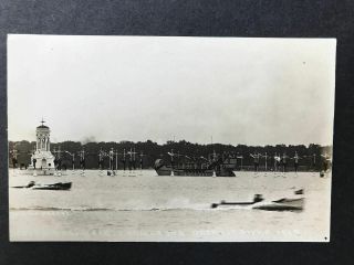 Rppc - Detroit Mi - 1912 Cadillaqua - Motor Boat Race - River - Pesha - Real Photo - Mich - Rp