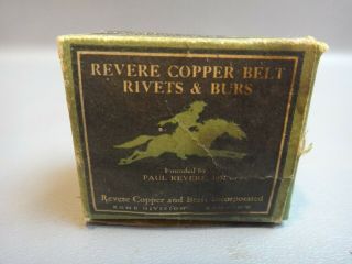 Rare Vintage Revere Copper Belt Rivets Burrs 1/2 " Rome,  Ny 1/4 Pound