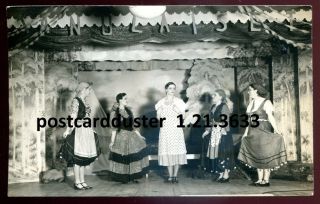 3633 - Real Photo Postcard By A.  Tomkinson Timmins Ontario 1920s Theatre Play