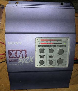 Old School Sony Xm - 502x Rare Japan Made Car Audio Amplifier Great Nr Eq Sq