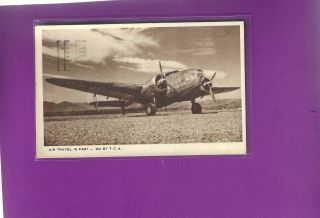 Tca.  Trans.  Canada.  Airlines.  Issued.  Lockheed.  Lodestar.  Postcard