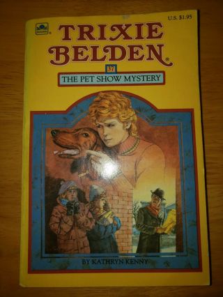 37 Trixie Belden The Pet Show Mystery Square Edition Paperback Book Rare Vtg