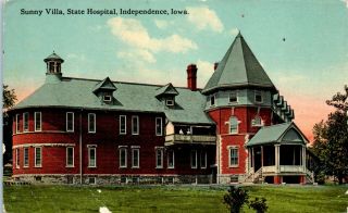 1910s Sunny Villa State Hospital Insane Asylum Independence Ia Iowa Postcard