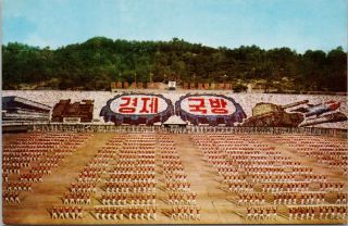Dprk Pyongyang North Korea Workers Party Parade Celebration Postcard C7