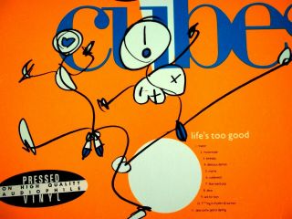 N 1988 LP - THE SUGAR CUBES - LIFE ' S TOO GOOD - RARE ORANGE COVER PROMO - DEBUT 3