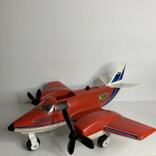 Vintage 1979 Tonka Hand Commander Turbo Prop Toy Plane Rare Red N231