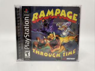 Rampage Through Time (sony Playstation 1,  2000) Cib Rare Ps1 Fast