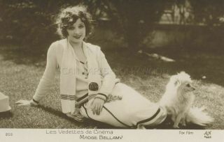 Madge Bellamy 1920s Postcard Cp Silent Era Cinema Muet