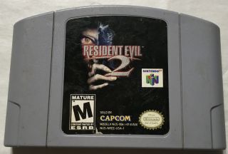 Resident Evil 2 Game Authentic Nintendo 64 Rare N64 - 164r