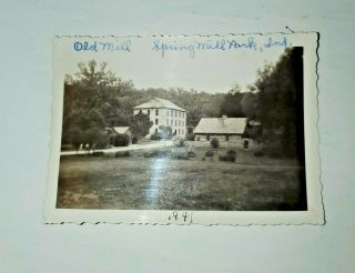 Hamers Mill Spring Mill Park Lawrence County Indiana Rppc 1941
